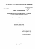 Гурская, Элина Владимировна. Адаптация военнослужающих первого периода службы к условиям военного труда: дис. кандидат биологических наук: 03.00.13 - Физиология. Краснодар. 2007. 115 с.