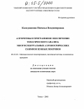 Колодникова, Наталья Владимировна. Алгоритмы и программное обеспечение тематического анализа многоспектральных аэрокосмических снимков земных покровов: дис. кандидат технических наук: 05.13.18 - Математическое моделирование, численные методы и комплексы программ. Томск. 2005. 200 с.