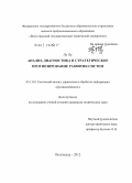 Лу Лу. Анализ, диагностика и стратегическое прогнозирование развития систем: дис. кандидат технических наук: 05.13.01 - Системный анализ, управление и обработка информации (по отраслям). Волгоград. 2012. 236 с.