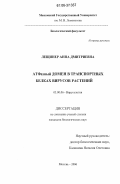 Лещинер, Анна Дмитриевна. АТФазный домен в транспортных белках вирусов растений: дис. кандидат биологических наук: 03.00.06 - Вирусология. Москва. 2006. 134 с.