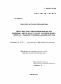 Романова, Наталья Геннадиевна. Биологическая и биохимическая оценка различных видов лекарственного растительного сырья для создания функциональных напитков: дис. кандидат сельскохозяйственных наук: 06.01.13 - Лекарственные и эфирно-масличные культуры. Москва. 2008. 125 с.