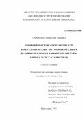 Самосенко, Ирина Евгеньевна. Биоморфологические особенности неморальных реликтов гор Южной Сибири: на примере Anemone Baikalensis, Brunnera sibirica и Cruciata krylovii: дис. кандидат биологических наук: 03.00.05 - Ботаника. Красноярск. 1999. 267 с.