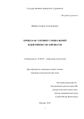 Щербак Андрей Александрович. БРЕНД КАК ЭЛЕМЕНТ СОЦИАЛЬНОЙ ИДЕНТИЧНОСТИ ЛИЧНОСТИ: дис. кандидат наук: 19.00.05 - Социальная психология. ФГБОУ ВО «Государственный университет управления». 2016. 177 с.