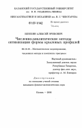 Илюхин, Алексей Эрикович. Численно-аналитические методы оптимизации формы крыловых профилей: дис. кандидат физико-математических наук: 05.13.18 - Математическое моделирование, численные методы и комплексы программ. Казань. 2006. 153 с.