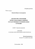 Ясинская, Ирэна Александровна. Диагностика управления профессиональным развитием государственных и муниципальных служащих: дис. кандидат социологических наук: 22.00.08 - Социология управления. Ростов-на-Дону. 2006. 171 с.