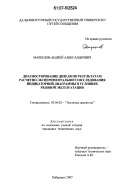 Маркелов, Андрей Александрович. Диагностирование дизеля по результатам расчетно-экспериментального исследования индикаторной диаграммы в условиях рядовой эксплуатации: дис. кандидат технических наук: 05.04.02 - Тепловые двигатели. Хабаровск. 2007. 175 с.