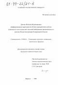 Демчук, Наталия Владимировна. Дифференциация характеристик облика предпринимателей как социального слоя в средствах массовой информации провинциального региона России: На прим. Кемер. обл.: дис. кандидат социологических наук: 22.00.04 - Социальная структура, социальные институты и процессы. Барнаул. 1998. 187 с.