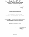 Чайковский, Дмитрий Валерьевич. Эффективность инвестиций в информатизацию систем управления: дис. кандидат экономических наук: 08.00.05 - Экономика и управление народным хозяйством: теория управления экономическими системами; макроэкономика; экономика, организация и управление предприятиями, отраслями, комплексами; управление инновациями; региональная экономика; логистика; экономика труда. Владимир. 2004. 184 с.