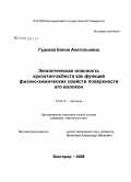 Гудкова, Елена Анатольевна. Экологическая опасность хризотил-асбеста как функция физико-химических свойств поверхности его волокон: дис. кандидат химических наук: 03.00.16 - Экология. Белгород. 2008. 125 с.