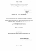 Хорольская, Елена Николаевна. Экологический анализ флуктуирующей асимметрии в изменчивости элементов меланизированного рисунка покрова клопа-солдатика (Pyrrhocoris apterus L.) в различных экосистемах: На примере Белгородской области: дис. кандидат биологических наук: 03.00.16 - Экология. Белгород. 2006. 221 с.