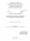 Краснова, Татьяна Борисовна. Экологический мониторинг йододефицита на территории Самарской области: дис. кандидат биологических наук: 03.00.16 - Экология. Самара. 2009. 184 с.