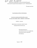 Табачишина, Ирина Евгеньевна. Эколого-морфологический анализ фауны рептилий севера Нижнего Поволжья: дис. кандидат биологических наук: 03.00.16 - Экология. Саратов. 2004. 182 с.