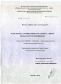 Качалов, Николай Александрович. Экономическая эффективность затрат на охрану труда и пути ее повышения: дис. кандидат экономических наук: 08.00.05 - Экономика и управление народным хозяйством: теория управления экономическими системами; макроэкономика; экономика, организация и управление предприятиями, отраслями, комплексами; управление инновациями; региональная экономика; логистика; экономика труда. Москва. 2010. 183 с.