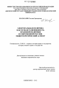 Шахназарян, Татьяна Григорьевна. Электоральная политика как особая разновидность правовой политики в современной России: общетеоретический аспект: дис. кандидат наук: 12.00.01 - Теория и история права и государства; история учений о праве и государстве. Пятигорск. 2012. 259 с.