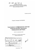 Хохряков, Александр Александрович. Электронные и инфракрасные спектры оксигалогенидных расплавов: Разбавленные растворы: дис. доктор химических наук: 02.00.04 - Физическая химия. Екатеринбург. 1999. 217 с.