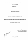 Верле, Артём Викторович. Эстетические ритмы истории: дис. кандидат философских наук: 09.00.04 - Эстетика. Санкт-Петербург. 2005. 216 с.