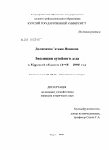 Долженкова, Татьяна Ивановна. Эволюция музейного дела в Курской области: 1945-2005 гг.: дис. кандидат исторических наук: 07.00.02 - Отечественная история. Курск. 2010. 289 с.