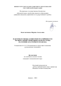 Константинова Марина Алексеевна. Факторы и оценка конкурентоустойчивости региональной экономической системы на основе кластерного подхода: дис. кандидат наук: 00.00.00 - Другие cпециальности. ФГБОУ ВО «Донецкая академия управления и государственной службы». 2024. 293 с.