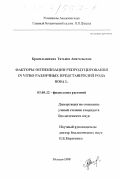 Красильникова, Татьяна Анатольевна. Факторы оптимизации репродуцирования in vitro различных представителей рода Rosa L.: дис. кандидат биологических наук: 03.00.12 - Физиология и биохимия растений. Москва. 1998. 170 с.