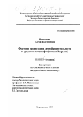 Платонова, Елена Анатольевна. Факторы организации лесной растительности в грядовом ландшафте: Южная Карелия: дис. кандидат биологических наук: 03.00.05 - Ботаника. Петрозаводск. 2000. 168 с.