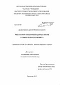 Дьяконенко, Дмитрий Николаевич. Финансовое обеспечение деятельности субъектов малого бизнеса: дис. кандидат экономических наук: 08.00.10 - Финансы, денежное обращение и кредит. Краснодар. 2012. 195 с.