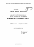 Жуйков, Евгений Николаевич. Финансовый инжиниринг инфраструктурных единиц в электроэнергетической системе: дис. кандидат экономических наук: 08.00.10 - Финансы, денежное обращение и кредит. Екатеринбург. 2009. 195 с.