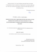 Грозина Алена Андреевна. Физиологические и микробиологические показатели пищеварительной системы мясных кур при использовании в рационе биологически активных добавок: дис. доктор наук: 00.00.00 - Другие cпециальности. ФГБОУ ВО «Оренбургский государственный аграрный университет». 2024. 305 с.