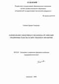 Газиева, Сарижат Омаровна. Формирование эффективного механизма организации предпринимательства в сфере товарного обращения: дис. кандидат экономических наук: 08.00.05 - Экономика и управление народным хозяйством: теория управления экономическими системами; макроэкономика; экономика, организация и управление предприятиями, отраслями, комплексами; управление инновациями; региональная экономика; логистика; экономика труда. Астрахань. 2006. 169 с.