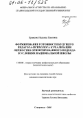 Кравцова, Надежда Павловна. Формирование готовности будущего педагога-психолога к реализации личностно ориентированного подхода в условиях национальной школы: дис. кандидат педагогических наук: 13.00.08 - Теория и методика профессионального образования. Ставрополь. 2005. 172 с.