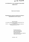 Бизина, Анна Степановна. Формирование и развитие конкурентоспособности предпринимательских структур: дис. кандидат экономических наук: 08.00.05 - Экономика и управление народным хозяйством: теория управления экономическими системами; макроэкономика; экономика, организация и управление предприятиями, отраслями, комплексами; управление инновациями; региональная экономика; логистика; экономика труда. Москва. 2005. 146 с.