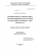 Чистяков, Георгий Юрьевич. Формирование и развитие рынка жилой недвижимости в крупной агломерации: на примере Санкт-Петербурга: дис. кандидат экономических наук: 08.00.05 - Экономика и управление народным хозяйством: теория управления экономическими системами; макроэкономика; экономика, организация и управление предприятиями, отраслями, комплексами; управление инновациями; региональная экономика; логистика; экономика труда. Санкт-Петербург. 2010. 178 с.