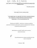 Никулина, Тамара Николаевна. Формирование и развитие системы антикризисного управления на предприятиях промышленного комплекса Астраханской области: дис. кандидат экономических наук: 08.00.05 - Экономика и управление народным хозяйством: теория управления экономическими системами; макроэкономика; экономика, организация и управление предприятиями, отраслями, комплексами; управление инновациями; региональная экономика; логистика; экономика труда. Астрахань. 2004. 151 с.