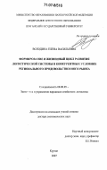 Володина, Елена Васильевна. Формирование и жизненный цикл развития логистической системы в конкурентных условиях регионального продовольственного рынка: дис. доктор экономических наук: 08.00.05 - Экономика и управление народным хозяйством: теория управления экономическими системами; макроэкономика; экономика, организация и управление предприятиями, отраслями, комплексами; управление инновациями; региональная экономика; логистика; экономика труда. Курган. 2007. 275 с.