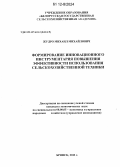 Жудро, Михаил Михайлович. Формирование инновационного инструментария повышения эффективности использования сельскохозяйственной техники: дис. кандидат экономических наук: 08.00.05 - Экономика и управление народным хозяйством: теория управления экономическими системами; макроэкономика; экономика, организация и управление предприятиями, отраслями, комплексами; управление инновациями; региональная экономика; логистика; экономика труда. Брянск. 2012. 233 с.