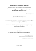 Дадашев, Муса Бахтияр оглы. Формирование институтов семейного и наследственного права в Арабском Халифате: VIII - X вв.: дис. кандидат наук: 12.00.01 - Теория и история права и государства; история учений о праве и государстве. Москва. 2018. 159 с.