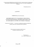 Рожкова, Валентина Евгеньевна. Формирование интеграционного механизма управления производственной деятельностью организации на основе системного подхода: дис. кандидат экономических наук: 08.00.05 - Экономика и управление народным хозяйством: теория управления экономическими системами; макроэкономика; экономика, организация и управление предприятиями, отраслями, комплексами; управление инновациями; региональная экономика; логистика; экономика труда. Москва. 2009. 178 с.