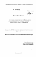 Киселева, Ирина Николаевна. Формирование конкурентной стратегии организации: на материалах грузовых автотранспортных организаций: дис. кандидат экономических наук: 08.00.05 - Экономика и управление народным хозяйством: теория управления экономическими системами; макроэкономика; экономика, организация и управление предприятиями, отраслями, комплексами; управление инновациями; региональная экономика; логистика; экономика труда. Ставрополь. 2007. 186 с.