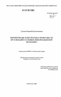 Тулонов, Николай Константинович. Формирование конкурентных преимуществ организаций в условиях информационной экономики: дис. кандидат экономических наук: 08.00.01 - Экономическая теория. Улан-Удэ. 2006. 168 с.