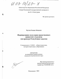 Теучеж, Газават Яхиевич. Формирование культурно-нравственных ценностей студентов: На примере Республики Адыгея: дис. кандидат педагогических наук: 13.00.01 - Общая педагогика, история педагогики и образования. Владикавказ. 2002. 169 с.