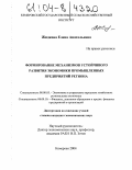 Жидкова, Елена Анатольевна. Формирование механизмов устойчивого развития экономики промышленных предприятий региона: дис. кандидат экономических наук: 08.00.05 - Экономика и управление народным хозяйством: теория управления экономическими системами; макроэкономика; экономика, организация и управление предприятиями, отраслями, комплексами; управление инновациями; региональная экономика; логистика; экономика труда. Кемерово. 2004. 235 с.