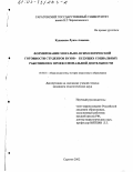 Кудашова, Луиза Алиевна. Формирование морально-психологической готовности студентов вузов - будущих социальных работников - к профессиональной деятельности: дис. кандидат педагогических наук: 13.00.01 - Общая педагогика, история педагогики и образования. Саратов. 2002. 190 с.