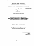 Галкин, Константин Николаевич. Формирование низкоразмерного полупроводникового силицида магния и наногетероструктур на его основе: дис. кандидат физико-математических наук: 01.04.10 - Физика полупроводников. Владивосток. 2009. 188 с.