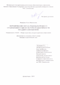 Макарова Ольга Васильевна. Формирование образа родины в процессе становления социокультурной идентичности младших школьников: дис. кандидат наук: 13.00.01 - Общая педагогика, история педагогики и образования. ФГБОУ ВО «Российский государственный педагогический университет им. А.И. Герцена». 2019. 246 с.