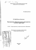 Груздев, Михаил Вадимович. Формирование образовательного пространства сельских территорий: дис. доктор педагогических наук: 13.00.01 - Общая педагогика, история педагогики и образования. Ярославль. 2004. 370 с.