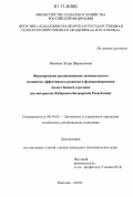 Иванова, Зухра Шарапиевна. Формирование организационно - экономического механизма эффективного развития и функционирования малого бизнеса в регионе: на материалах Кабардино-Балкарской Республики: дис. кандидат экономических наук: 08.00.05 - Экономика и управление народным хозяйством: теория управления экономическими системами; макроэкономика; экономика, организация и управление предприятиями, отраслями, комплексами; управление инновациями; региональная экономика; логистика; экономика труда. Нальчик. 2010. 173 с.