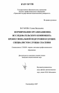 Ваганова, Галина Васильевна. Формирование организационно-исследовательского компонента профессиональной подготовки будущих специалистов службы спасения: дис. кандидат педагогических наук: 13.00.08 - Теория и методика профессионального образования. Екатеринбург. 2007. 265 с.