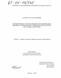 Балян, Артур Вазгенович. Формирование организационно-управленческих умений у специалистов-продюсеров культурно-досуговых программ: дис. кандидат педагогических наук: 13.00.08 - Теория и методика профессионального образования. Москва. 2003. 208 с.