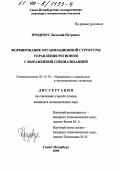 Придевус, Виталий Петрович. Формирование организационной структуры управления регионом с выраженной специализацией: дис. кандидат экономических наук: 05.13.10 - Управление в социальных и экономических системах. Санкт-Петербург. 1999. 155 с.