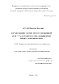 Мураев  Николай  Павлович. Формирование основ профессиональной культуры курсантов в образовательном процессе военного вуза: дис. кандидат наук: 13.00.08 - Теория и методика профессионального образования. ФГКВОУ ВО «Военный университет» Министерства обороны Российской Федерации. 2015. 294 с.