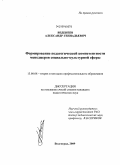 Веденеев, Александр Геннадьевич. Формирование педагогической компетентности менеджеров социально-культурной сферы: дис. кандидат педагогических наук: 13.00.08 - Теория и методика профессионального образования. Волгоград. 2009. 177 с.